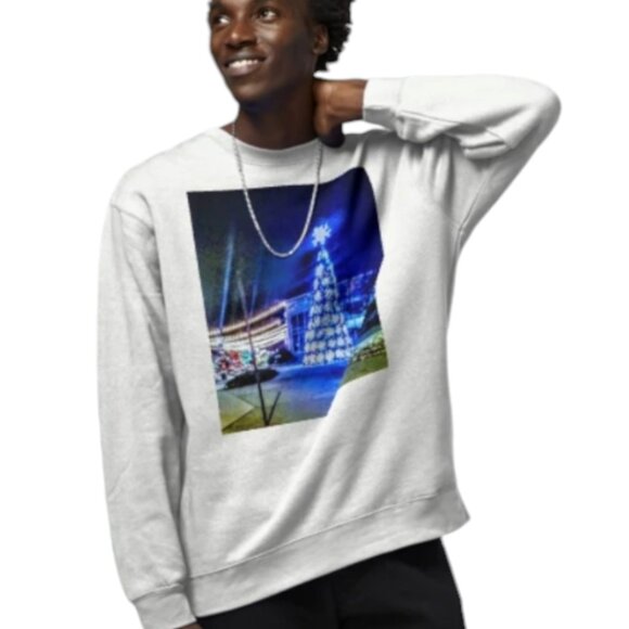 (Back in Stock) Holiday dream Pullover Sweatshirt in white by Tucker’s Emporium - Picture 3 of 6
